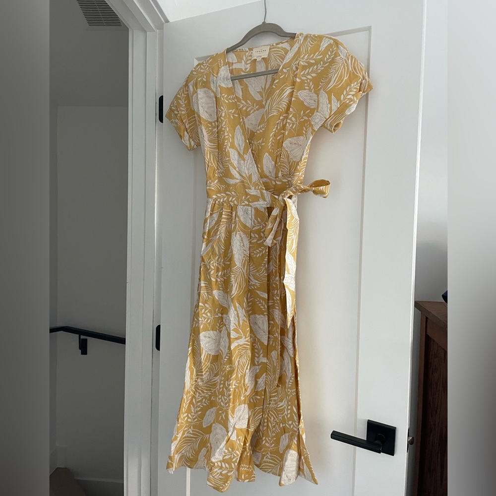 sézane linen summer dress